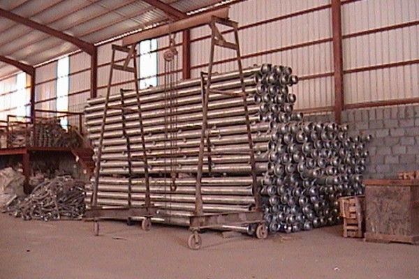 warehouse- stockage of pumps and wellpoints
